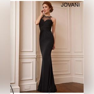 JOVANI 92976 black open prom dress gown